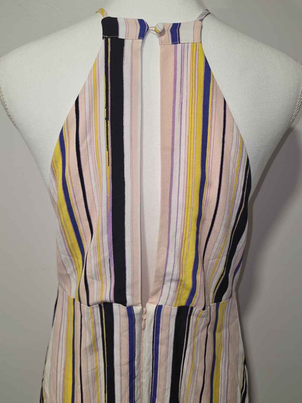 1. STATE Striped Flowy Midi Halter Summer Dress Womens Size Medium - Picture 5 of 7